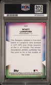 Graded 2023 Topps Bowmans Best Wyatt Langford #SH19 Shellacked Rookie RC Baseball Card PSA 10 Gem Mint