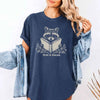 Feral & Literate Raccoon Comfort Colors - Book Lover Tee by Adorb Custom Tees