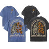"Find Someone Who Grows Flowers" Sunflowers Washed T-Shirt by Dog Mom Hat