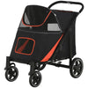 One-Click Foldable Stroller for Large Medium Small Dogs, Pet, Cats with Storage by Furr Baby Gifts