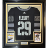 Framed Autographed/Signed Marc-Andre Fleury 35x39 Vegas Golden Knights Black Hockey Jersey Fanatics COA