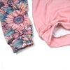 Heavy Fleece Raglan Hoodie | Soft Floral Rose by Luckless Outfitters