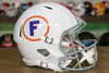 Florida Gators Riddell Speed Display Helmet - White w/ Circled "F" Alternate