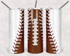 Football Baseball 20 oz Skinny Tumbler by Anchored Grace Boutique