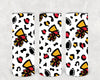 Football Leopard 20 oz Skinny Tumbler by Anchored Grace Boutique