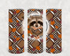 Football Raccoon 20 oz Skinny Tumbler by Anchored Grace Boutique