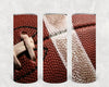Football 20 oz Skinny Tumbler by Anchored Grace Boutique