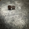 Recycled Sterling Silver Minimalist Studs | River Pebble Stud Earrings | Everyday Jewelry by mend metalworks