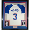 Framed Autographed/Signed Dale Murphy 35x39 Atlanta White Baseball Jersey PSA/DNA COA by Hall of Fame Sports Memorabilia