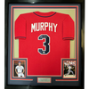 Framed Autographed/Signed Dale Murphy 35x39 Atlanta Red Baseball Jersey PSA COA #2