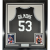 Framed Autographed/Signed Artis Gilmore HOF 11 35x39 San Antonio Black Basketball Jersey JSA COA by Hall of Fame Sports Memorabilia