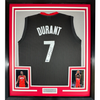 Framed Autographed/Signed Kevin Durant 35x39 Houston Black Basketball Jersey Beckett BAS COA by Hall of Fame Sports Memorabilia