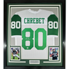 Framed Autographed/Signed Wayne Chrebet 35x39 New York White Football Jersey JSA COA by Hall of Fame Sports Memorabilia