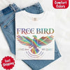 Free Bird Women’s Comfort Colors Tee – Vintage Rock Band T-Shirt with Retro Music Vibes by Adorb Custom Tees