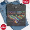 Free Bird Women’s Comfort Colors Tee – Vintage Rock Band T-Shirt with Retro Music Vibes by Adorb Custom Tees