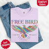 Free Bird Women’s Comfort Colors Tee – Vintage Rock Band T-Shirt with Retro Music Vibes by Adorb Custom Tees