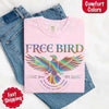 Free Bird Women’s Comfort Colors Tee – Vintage Rock Band T-Shirt with Retro Music Vibes by Adorb Custom Tees
