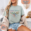 Free Bird Women’s Comfort Colors Tee – Vintage Rock Band T-Shirt with Retro Music Vibes by Adorb Custom Tees