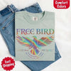 Free Bird Women’s Comfort Colors Tee – Vintage Rock Band T-Shirt with Retro Music Vibes by Adorb Custom Tees