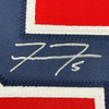 Framed Autographed/Signed Freddie Freeman 35x39 Atlanta Red Baseball Jersey Lojo Exclusive COA