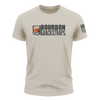 "Bourbon & Backstraps" Tee - Sand by Bow Crew Apparel - Bow Hunting Lifestyle Apparel