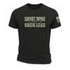 "Shoot More Suck Less" Tee by Bow Crew Apparel - Bow Hunting Lifestyle Apparel