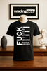F Word Fuck Swearing List Adult Humor Funny Graphic Tee Shirt by MyWackyTees