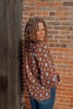 Blue Highway Retro Floral Balloon Sleeve Blouse by Lil Bee's Bohemian