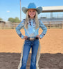 Girls Marvel-ous Metallic Pearl Snap Rodeo Shirt by Neon Spur