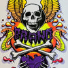X-Con GLOW-IN-DARK Limited Edition, HAND-PAINTED 10"x30.5" Deck (1 of 10) by Brand-X Skateboards