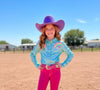 Mystical - Girls Pearl Snap Rodeo Shirt by Neon Spur