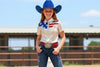 Girls Patriot Pearl Snap Jackpot Rodeo Shirt by Neon Spur