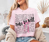 Note To Self || Pink Bow || Tee by The Neeley Design Co Wholesale