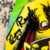Denny Riordon Men-in-the-Head LIMITED-EDITION 10.6”x32” HAND-PAINTED & AUTOGRAPHED Deck (1 of 3) by Brand-X Skateboards