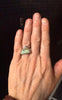 Turquoise Triangle Ring| Royston Turquoise Ring by mend metalworks