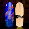 Monty Nolder Stripes ONE OF A KIND, HAND-PAINTED & AUTOGRPAHED Deck 10"x30" (1 of 1) by Brand-X Skateboards