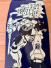 Jeff Phillips BBC Gundam GLOW-IN-DARK Limited Edition, HAND-PAINTED Deck (1 of 10) by Brand-X Skateboards