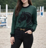 Neon Spur Heritage Horse Crew-Neck Sweater by Neon Spur