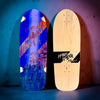 Monty Nolder Stripes ONE OF A KIND, HAND-PAINTED & AUTOGRPAHED Deck 10"x30" (1 of 1) by Brand-X Skateboards