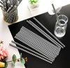 Checkered print straws(Libbey & tumbler) by Madness & Mayhem LLC