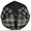 Buckin Lucky Checkered Mesh Trucker Hat w/ Gold Chain by Neon Spur