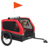 Dog Bike Trailer for Small & Medium Dogs, Universal Bicycle Coupler, Flip-Down Ramp Tailgate by Furr Baby Gifts