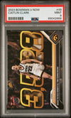 Graded 2023 Topps Bowman U Now Caitlin Clark #49 Rookie RC Basketball Card PSA 9 Mint