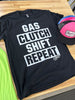 Gas Clutch Shift Repeat Tee by Luckless Outfitters