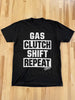 Gas Clutch Shift Repeat Tee by Luckless Outfitters