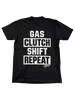 Gas Clutch Shift Repeat Tee by Luckless Outfitters