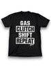Gas Clutch Shift Repeat Tee by Luckless Outfitters