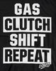 Gas Clutch Shift Repeat Tee by Luckless Outfitters