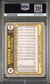 Graded 1981 Fleer George Brett #28 Baseball Card PSA 7 Near Mint