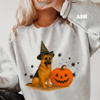 Halloween Witchy Dogs Shirt or Sweatshirt – Cute Unisex Fall Graphic Tee, Relaxed Fit - Part1 by Dog Mom Hat